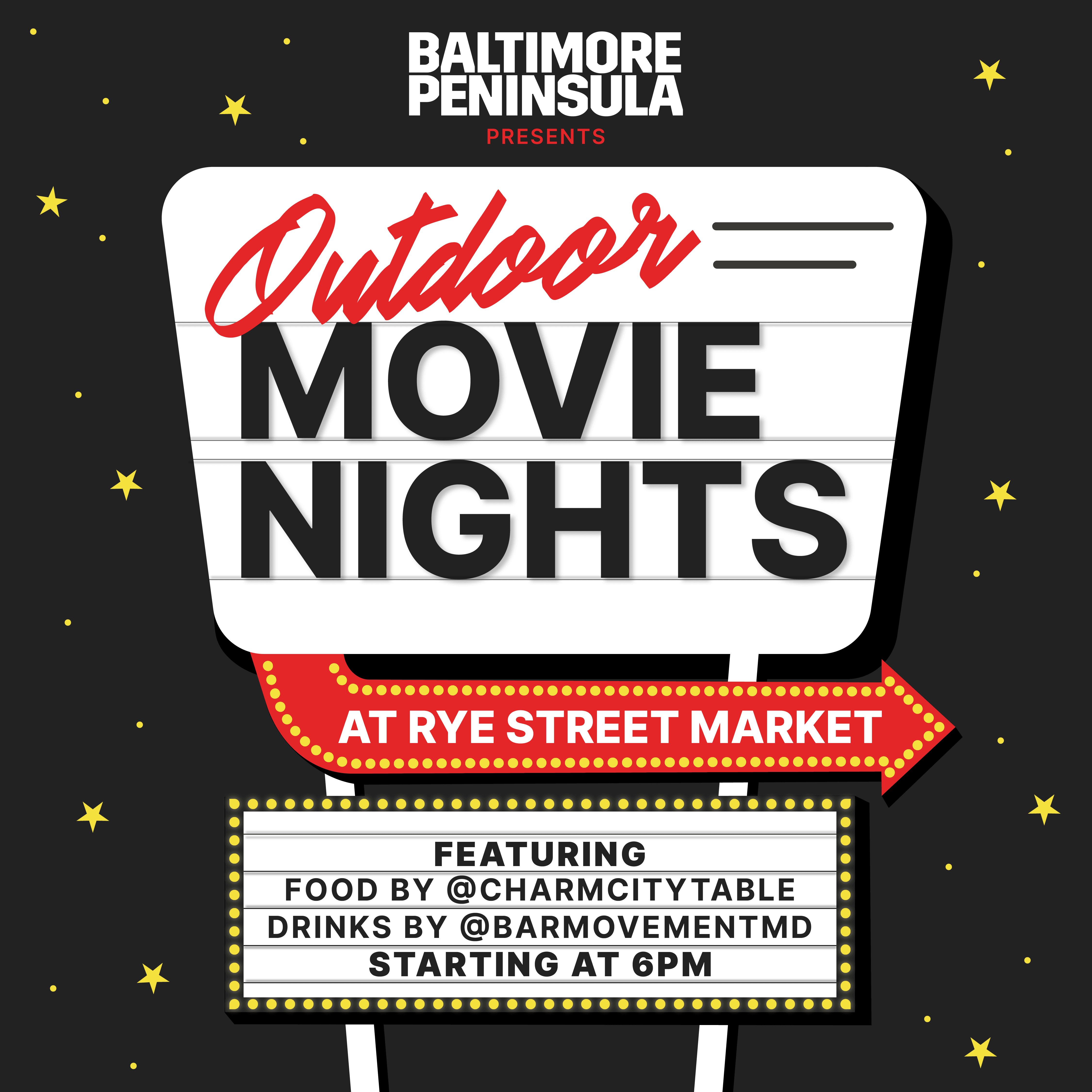 📅 Mark your calendars for Friday, June 9th at 6pm, as we kick off our Outdoor Movie Night series! 🌌✨ 